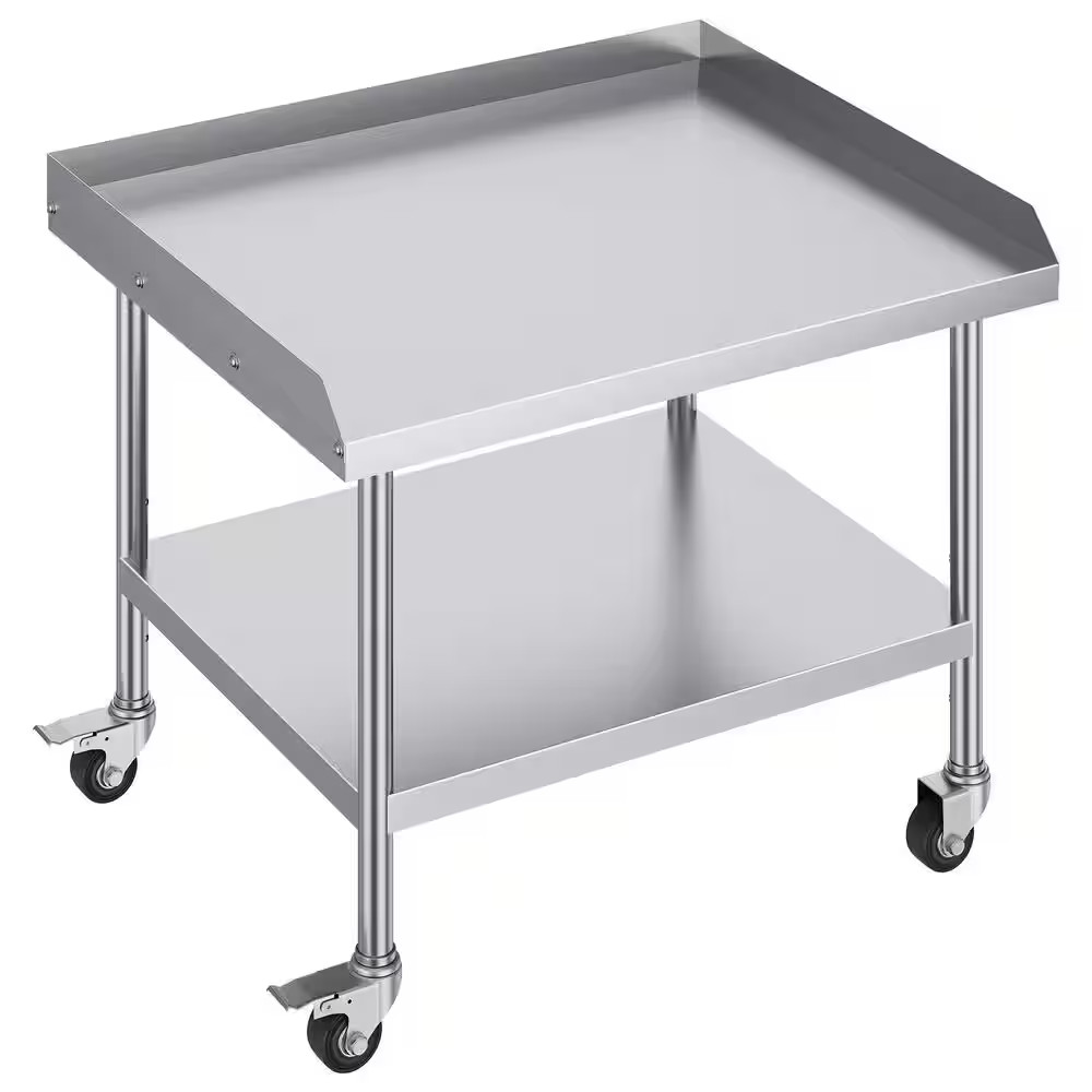 30 X 36 X 30 In. Stainless Steel Work Table, Commercial Food Kitchen Prep Table,
