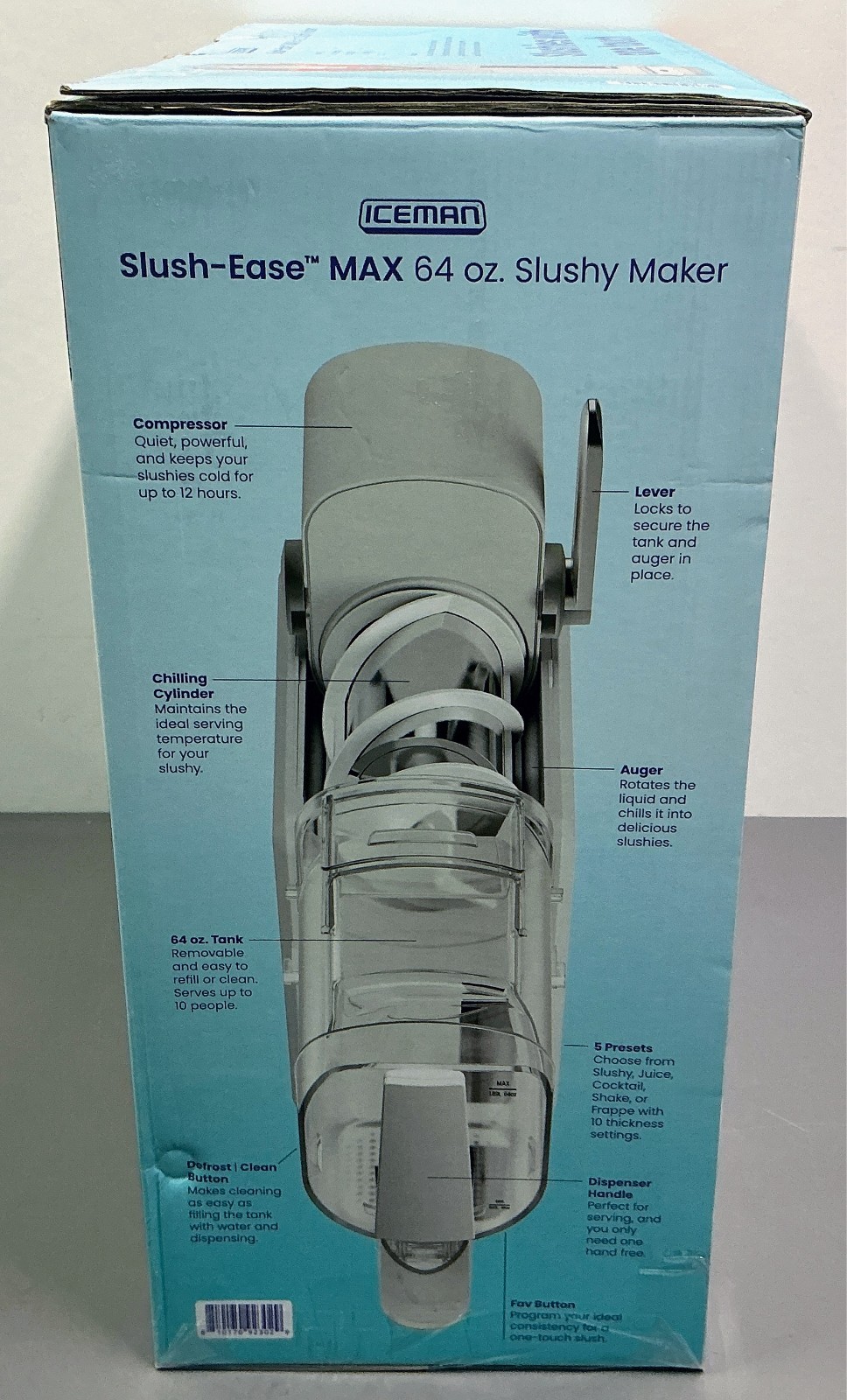 Iceman by Chefman Slush-Ease 88 oz. Total / 64 oz. Drink Capacity Slushy Maker