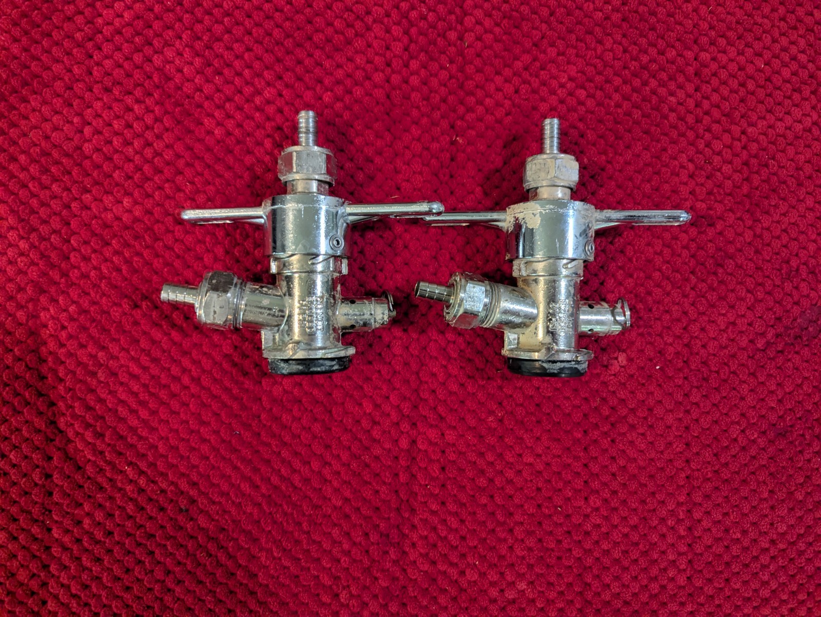Low Profile Keg Coupler Sanke D type Coupler Beer Keg Tap MicroMatic Lot Of 2
