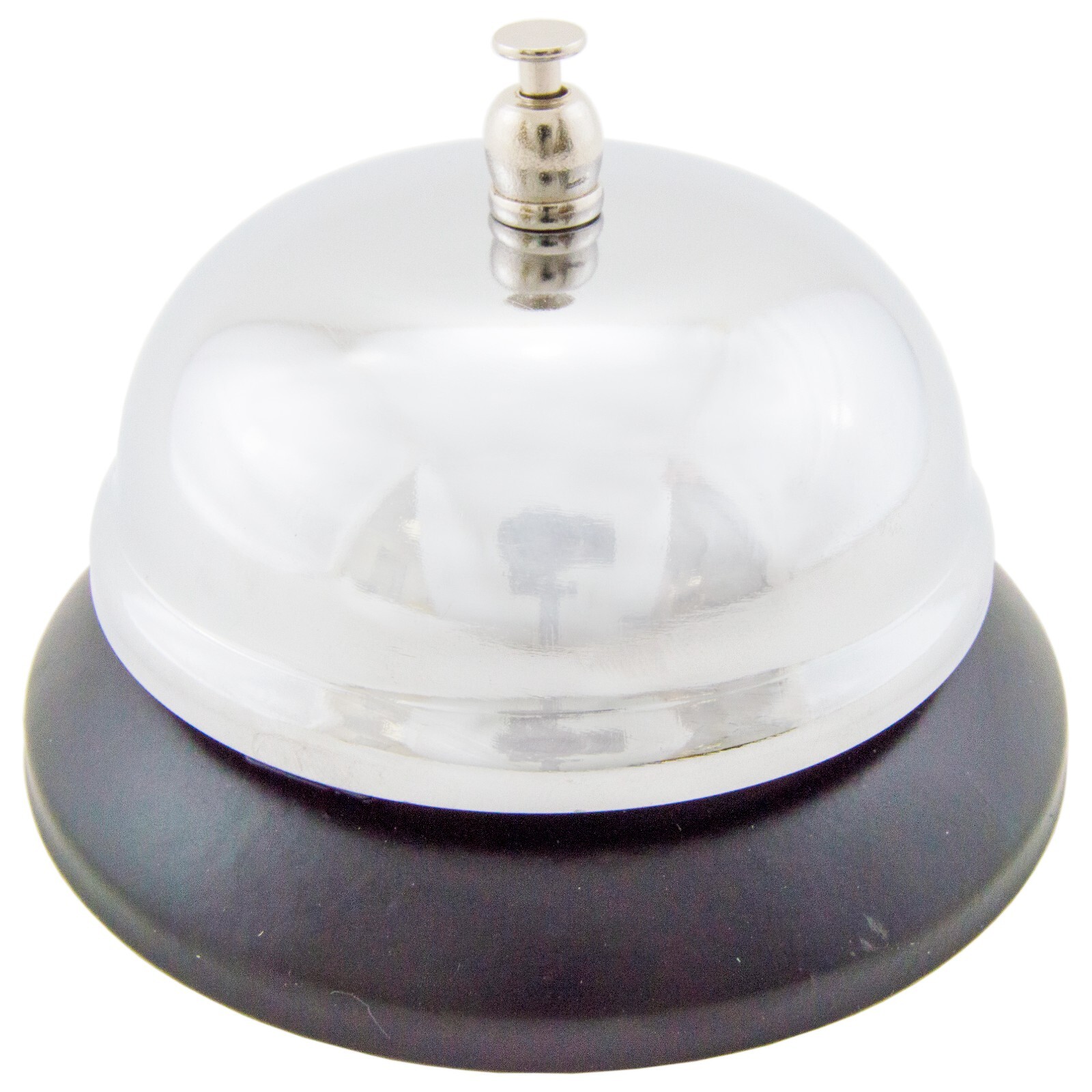 Classic Metal Service Bell – Call Bell with Black Plastic Base