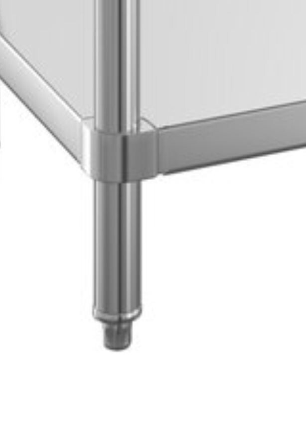 30″W x 120″L Stainless Steel Prep and Work Restaurant Table with Undershelf