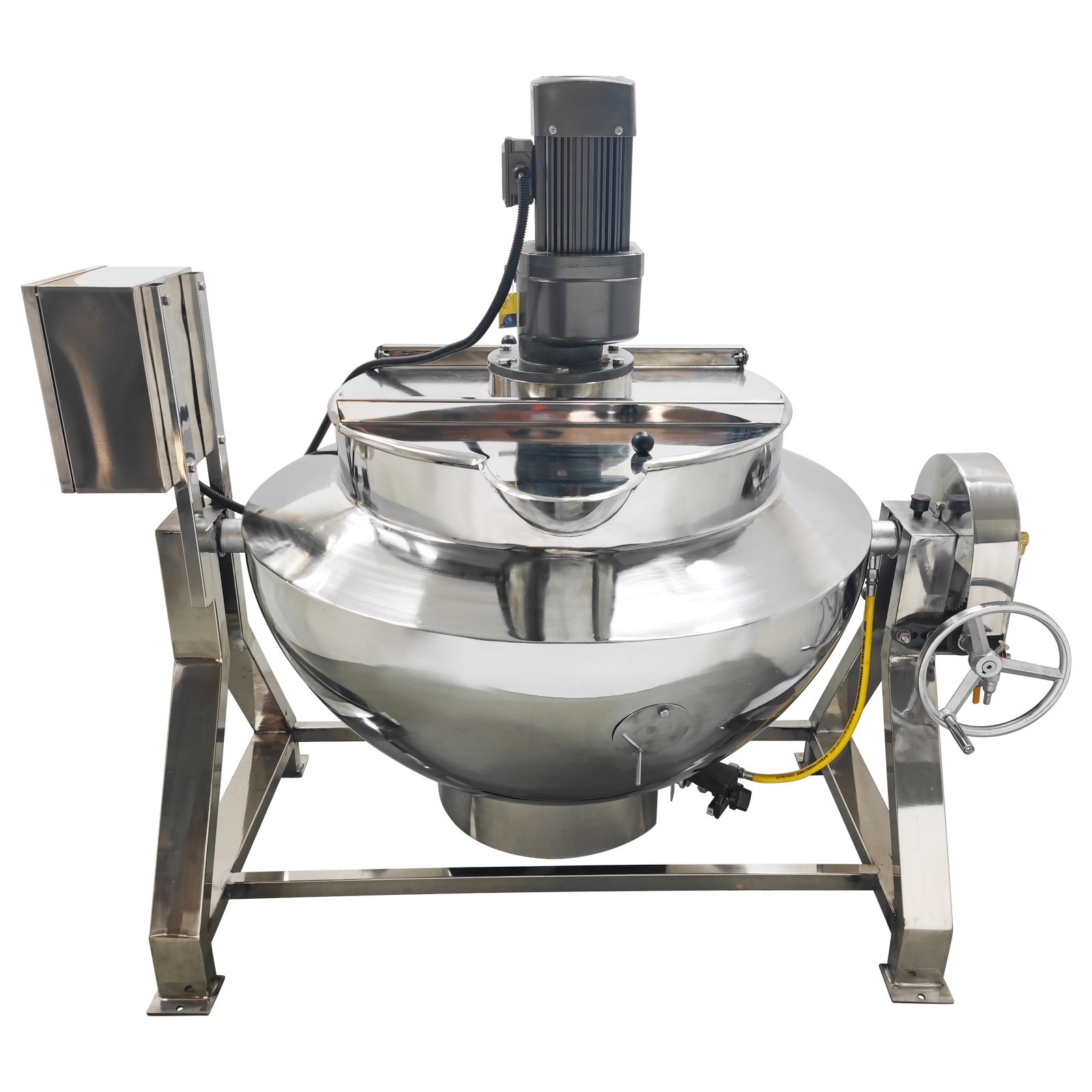LPG Gas Jacketed Kettle 100L 26.4Gallon 220V Tilting Stirring Heating Pot