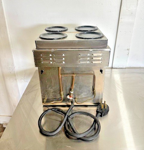 «BUNN CWTF4/2,TWIN»POUR OVER OR DIRECT LINE COFFEE BREWER W/6 WARMERS, 1PH