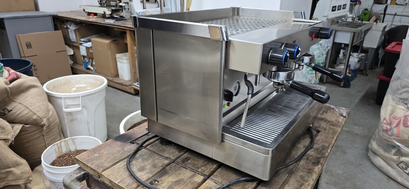 NEW 2 Group Stainless Steel Commercial Espresso Cappuccino Machine Handmade