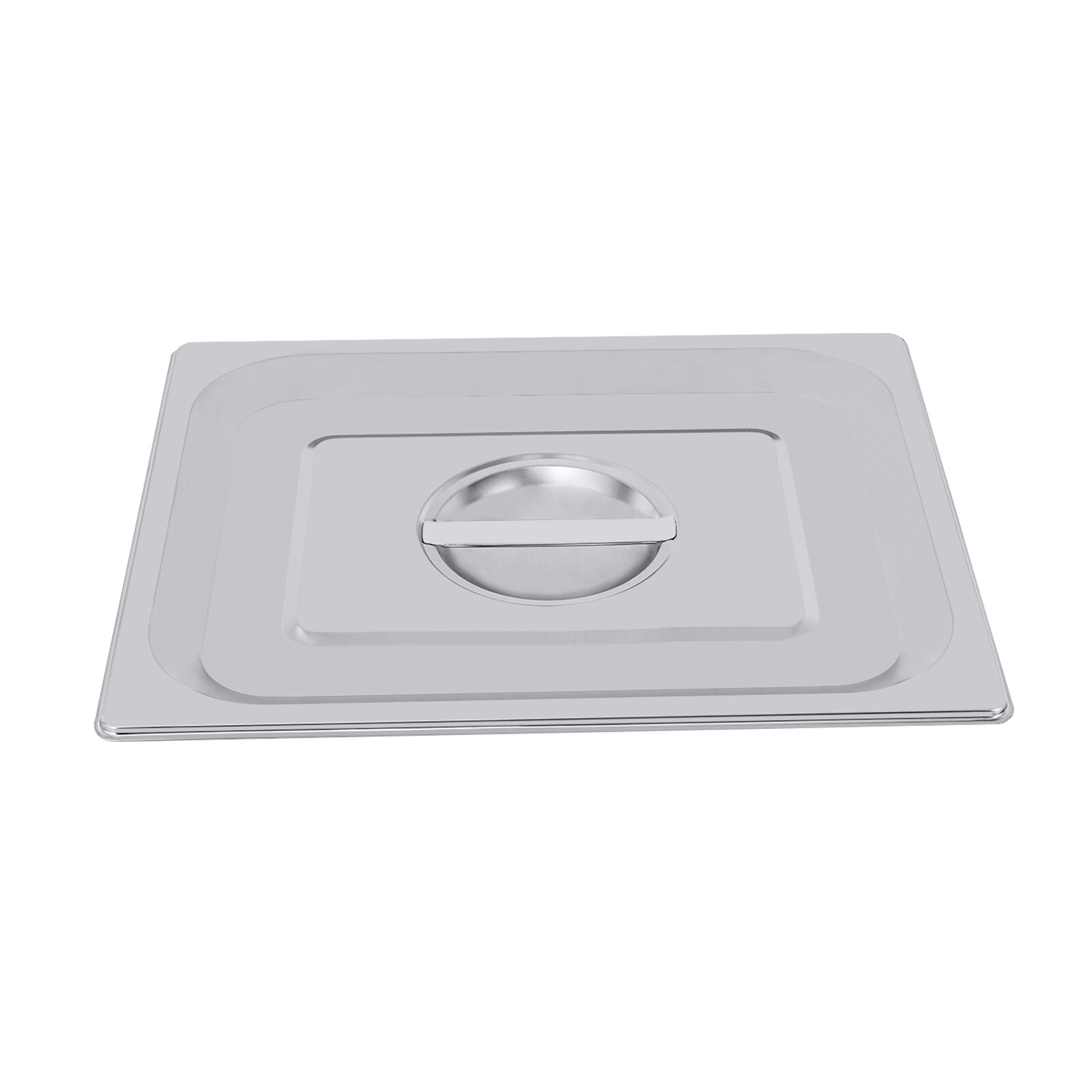 4 Pack 6″Deep 1/2 Size Steam Table Pans with Lids Hotel Food Pan Stainless Steel