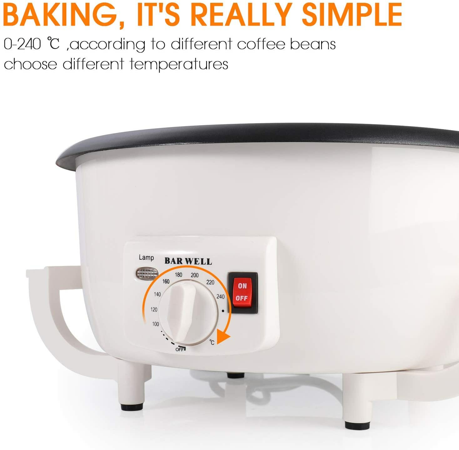 750g Electric Coffee Roaster Home Use Coffee Bean Roasting Baking Machine