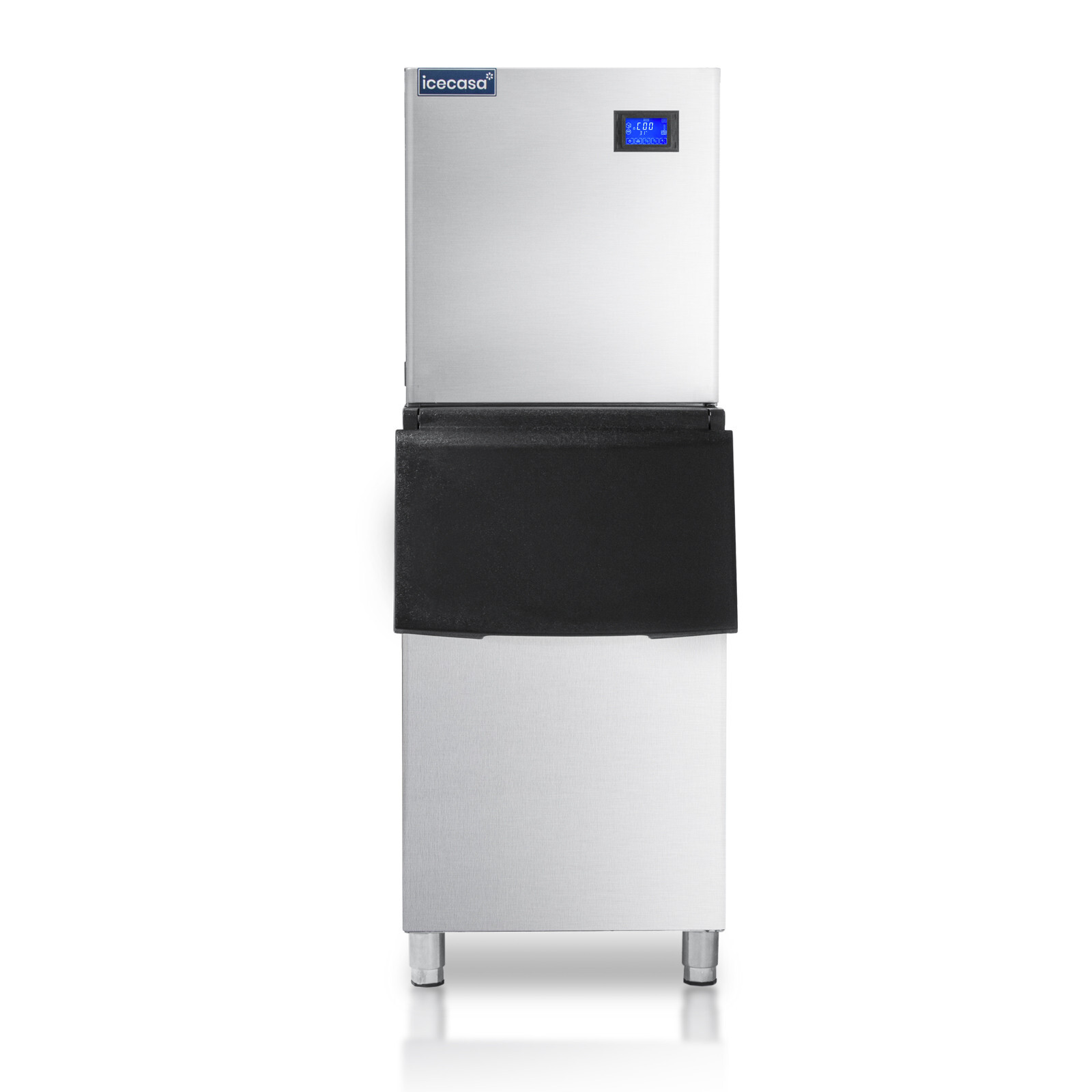 ICECASA Commercial Ice Maker Machine, 350 lbs Ice Makers with 220lbs Storage
