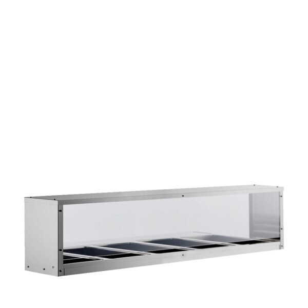 ATOSA MROS-5ST Overshelf/Sneezeguard for CSTEB-5C STEAM TABLE