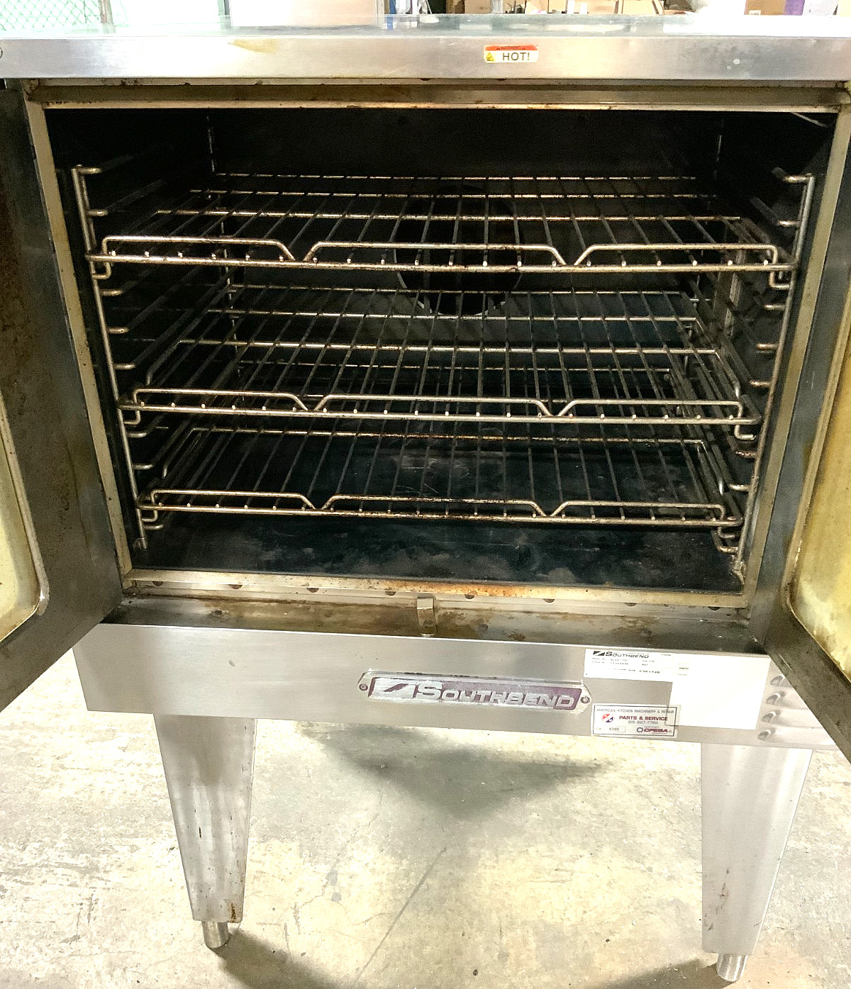 Southbend SLGS/12SC Single Deck Natural Gas Commercial Convection Oven 115-120V