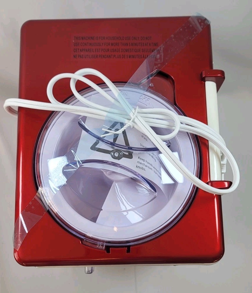 Nostalgia Snow Cone Maker Red (Cones/Scooper – Not Included)