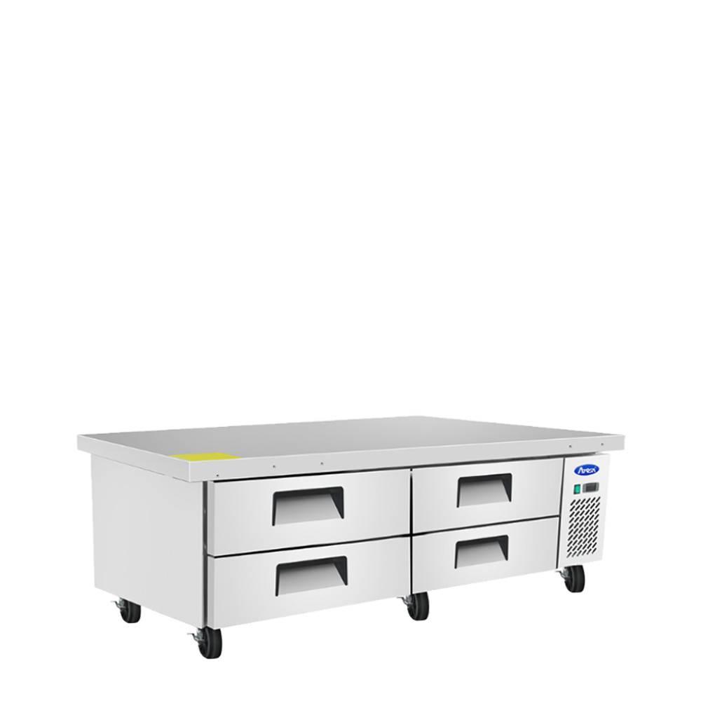 Atosa MGF8454GR 76″ 4 Drawers Chef Base Extended Top Refrigerator 12.1 cu. ft.