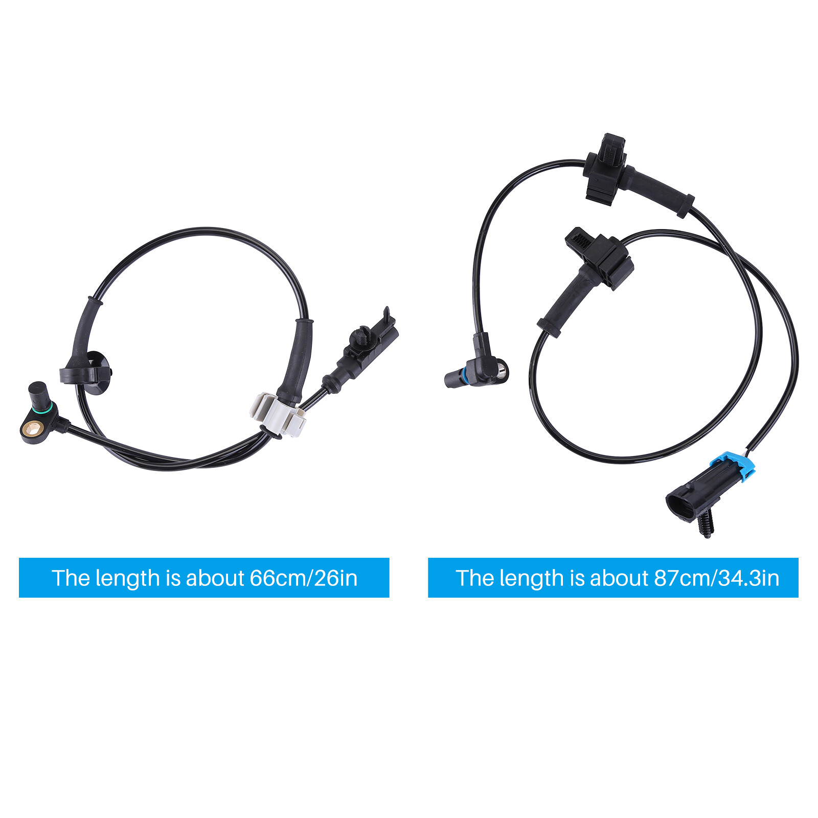 Front and Rear Left & Right ABS Wheel Speed Sensor 2 Pair for Chevy Silverado