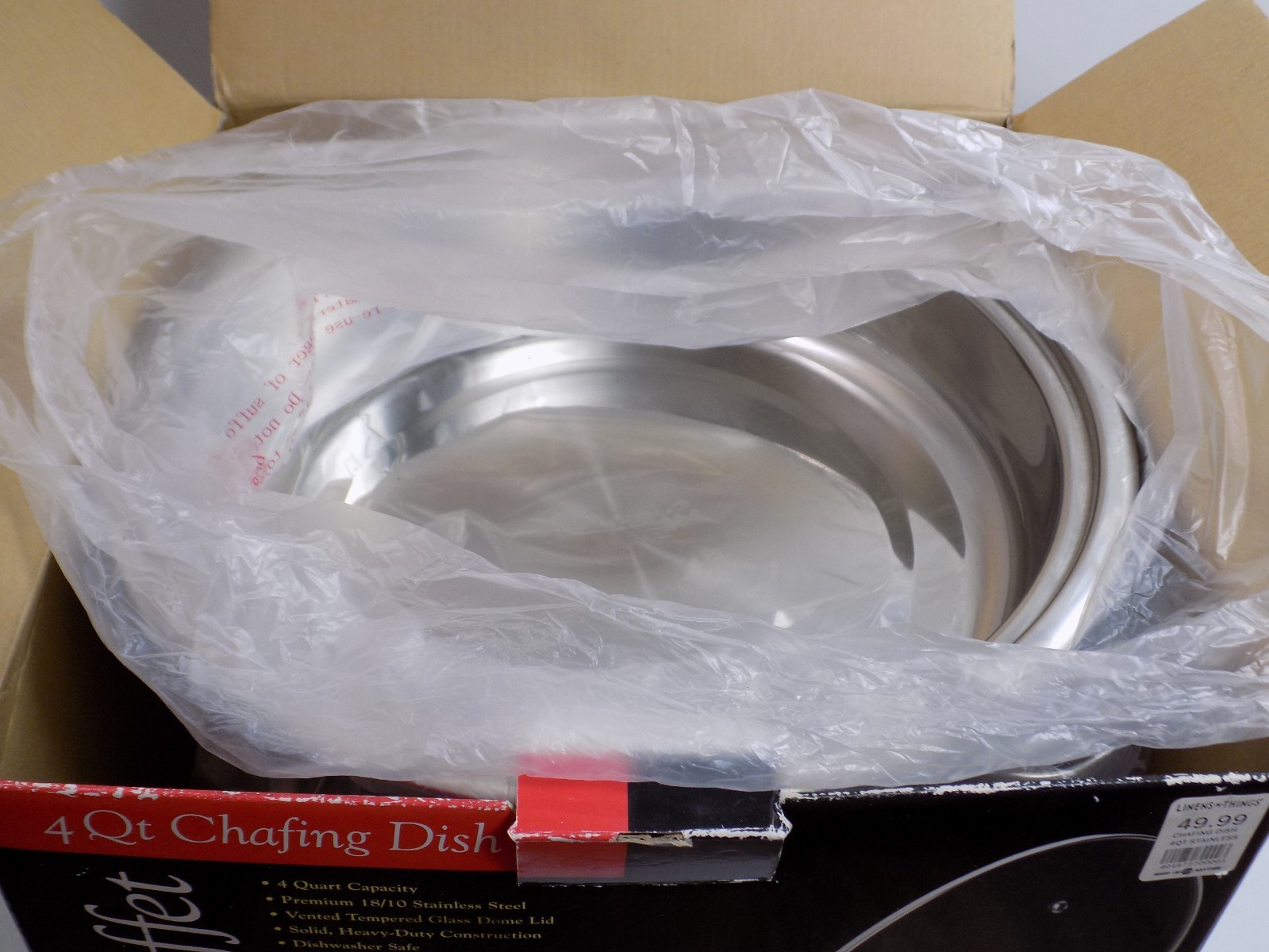 Gourmet Buffet 4 QT Chafing Dish Chafer Set Warmer Full Round Stainless Steel