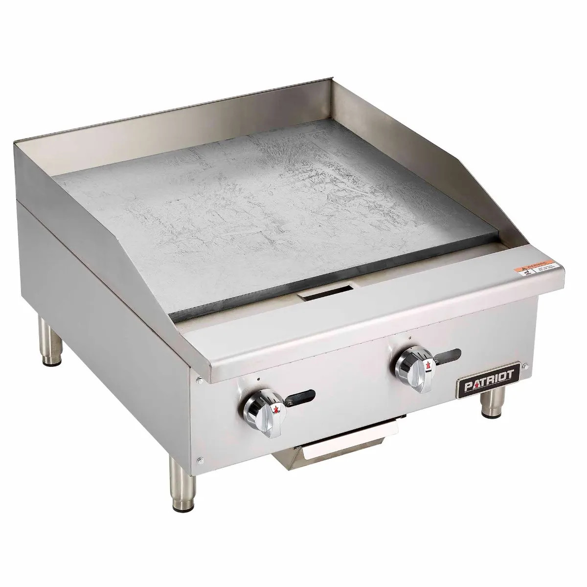 Patriot PT-G24-M 60,000 BTU Commercial Manual Control Gas Griddle Flat Top 24″W