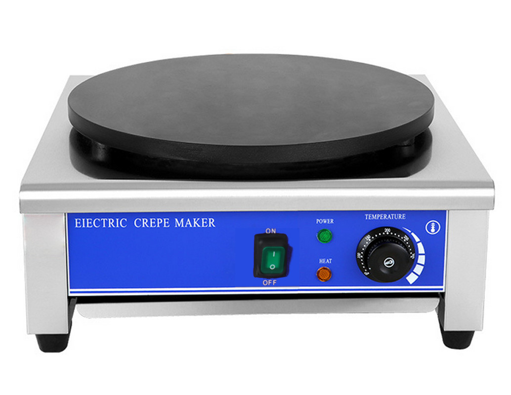 PreAsion Commercial Crepe Make Machine Electric Single Crepe Maker and Griddle P