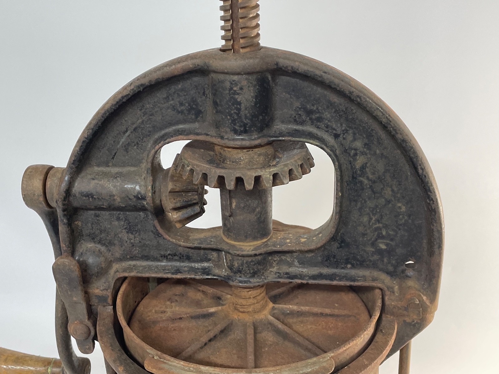 Antique Enterprise MFG Co Cast Iron Sausage Stuffer Lard & Fruit Press Original