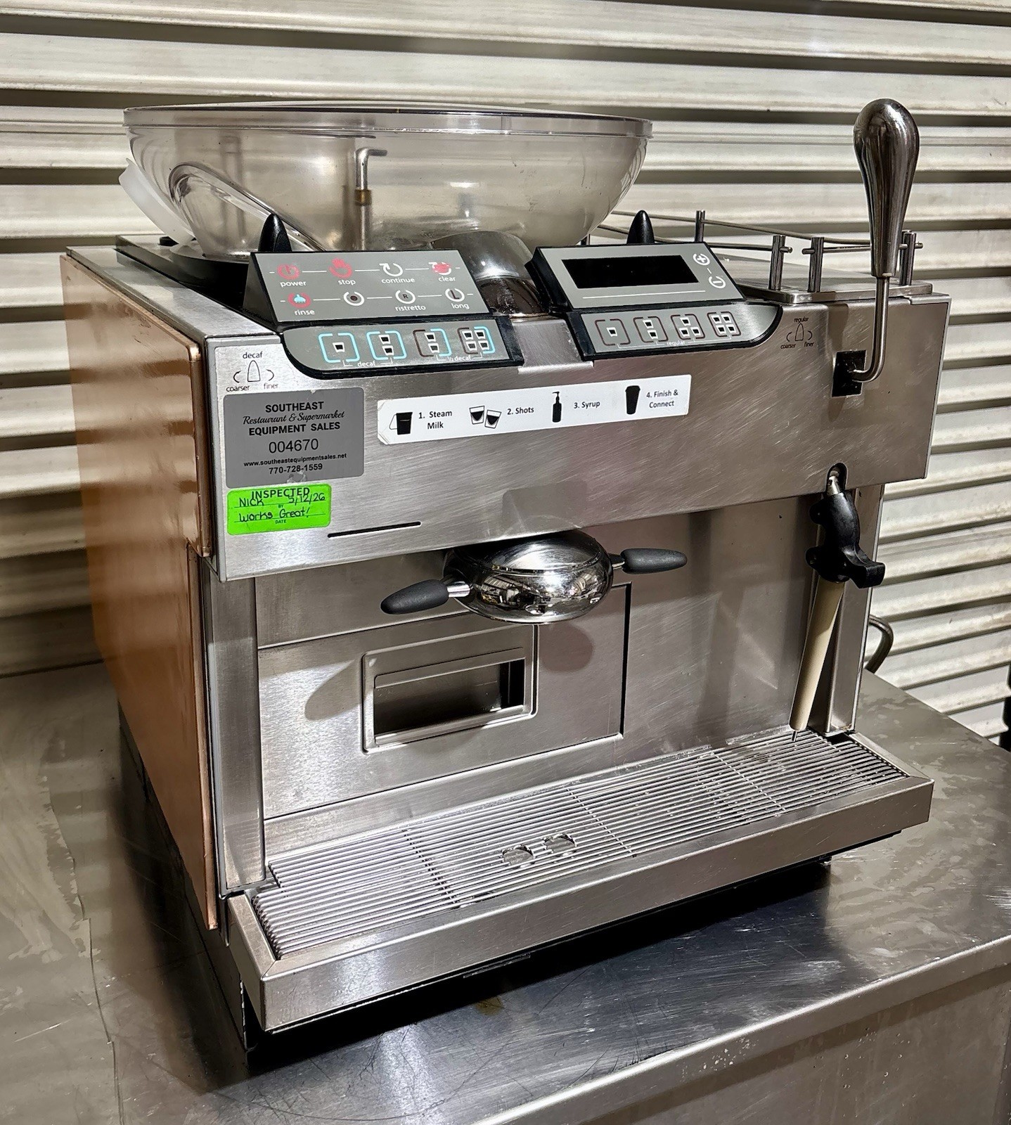 Thermoplan Mastrena CS2 High Volume Super Automatic Espresso with Grinder & Pump
