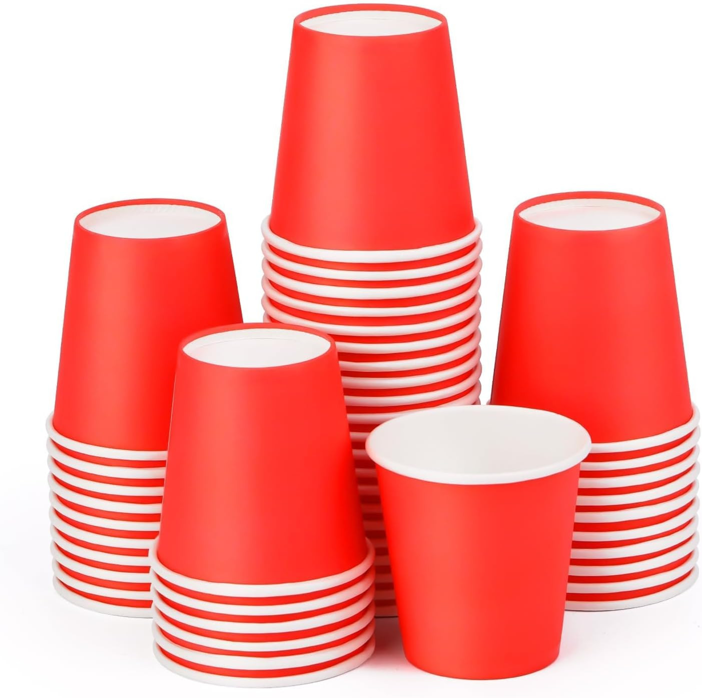 3 Oz Disposable Paper Cups, 50 Pack Bathroom Cups, 88Ml Small Paper Cups, Paper