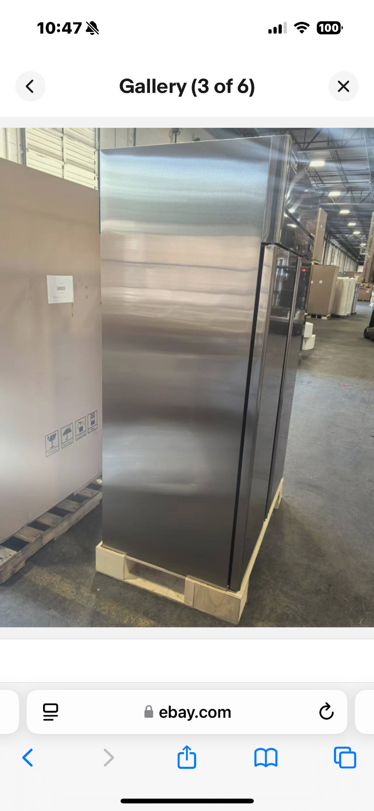 Commercial Refrigerator, ICECASA 48″ 2 Door Commercial Reach-In Cooler Open Box