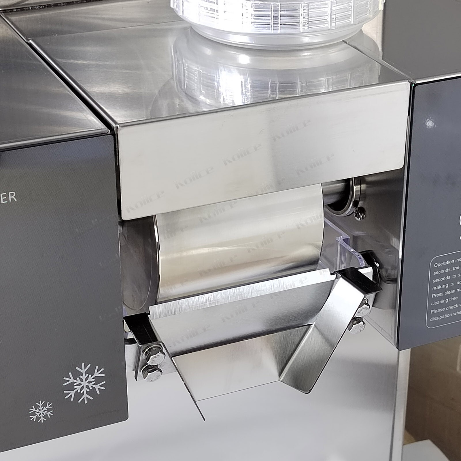 Kolice Commercial Automatically Electric Snowflake Ice Machine Air Cooling
