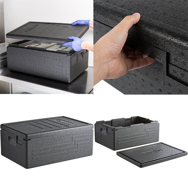 Full Size Top Loader Insulated Food Pan Carrier Thermal Catering Delivery Hotbox