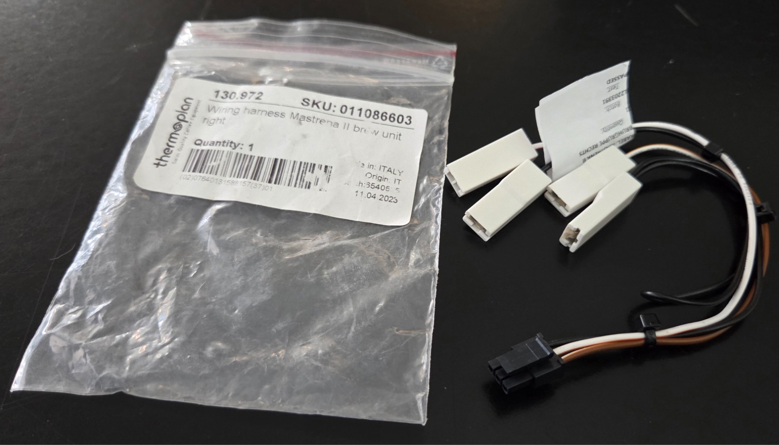 Thermoplan Wiring Harness Mastrena II Brew Unit Right 130.972 | 011086603