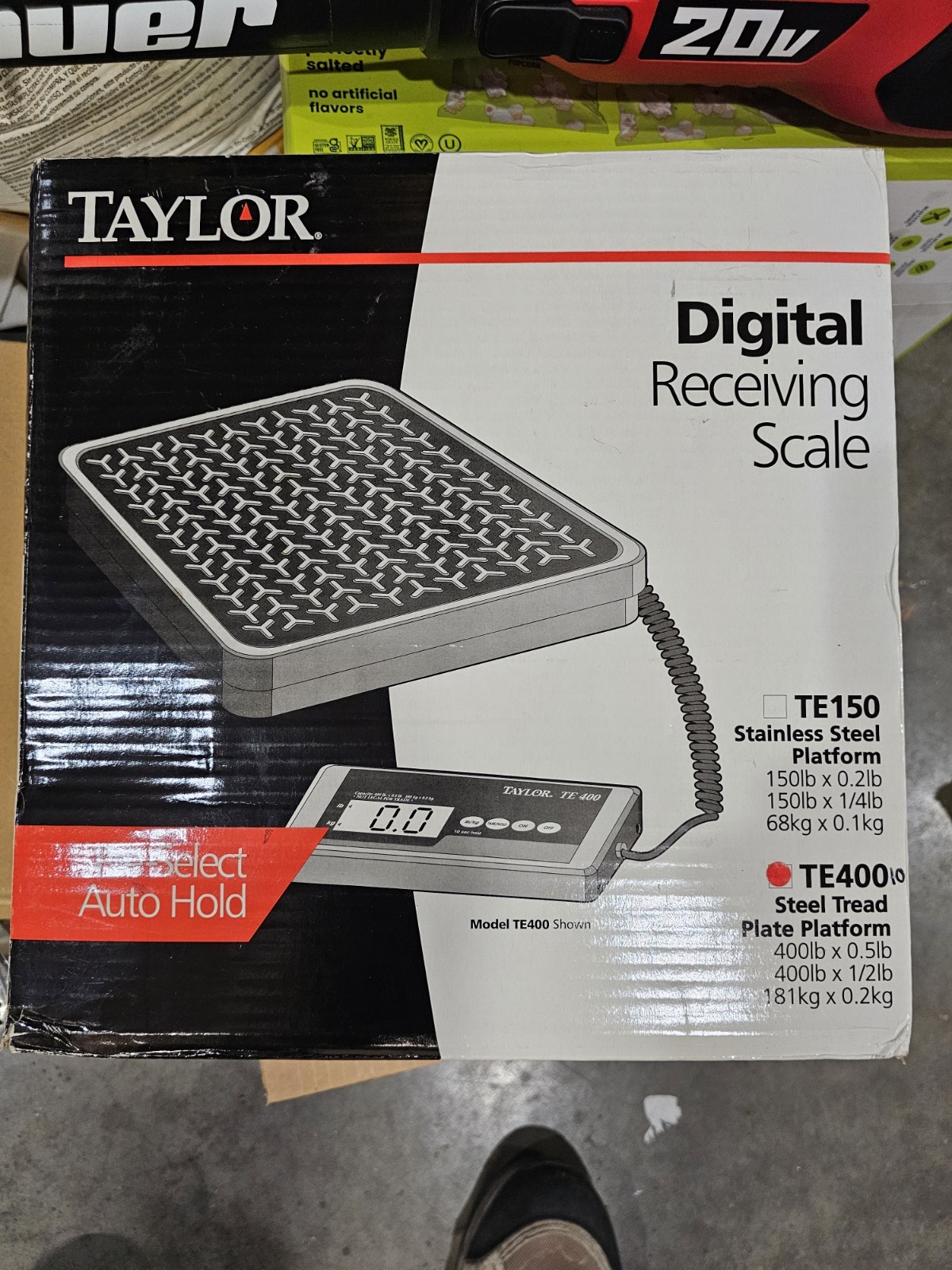 Taylor Precision TE400 400lb. Heavy Duty Digital Receiving Scale