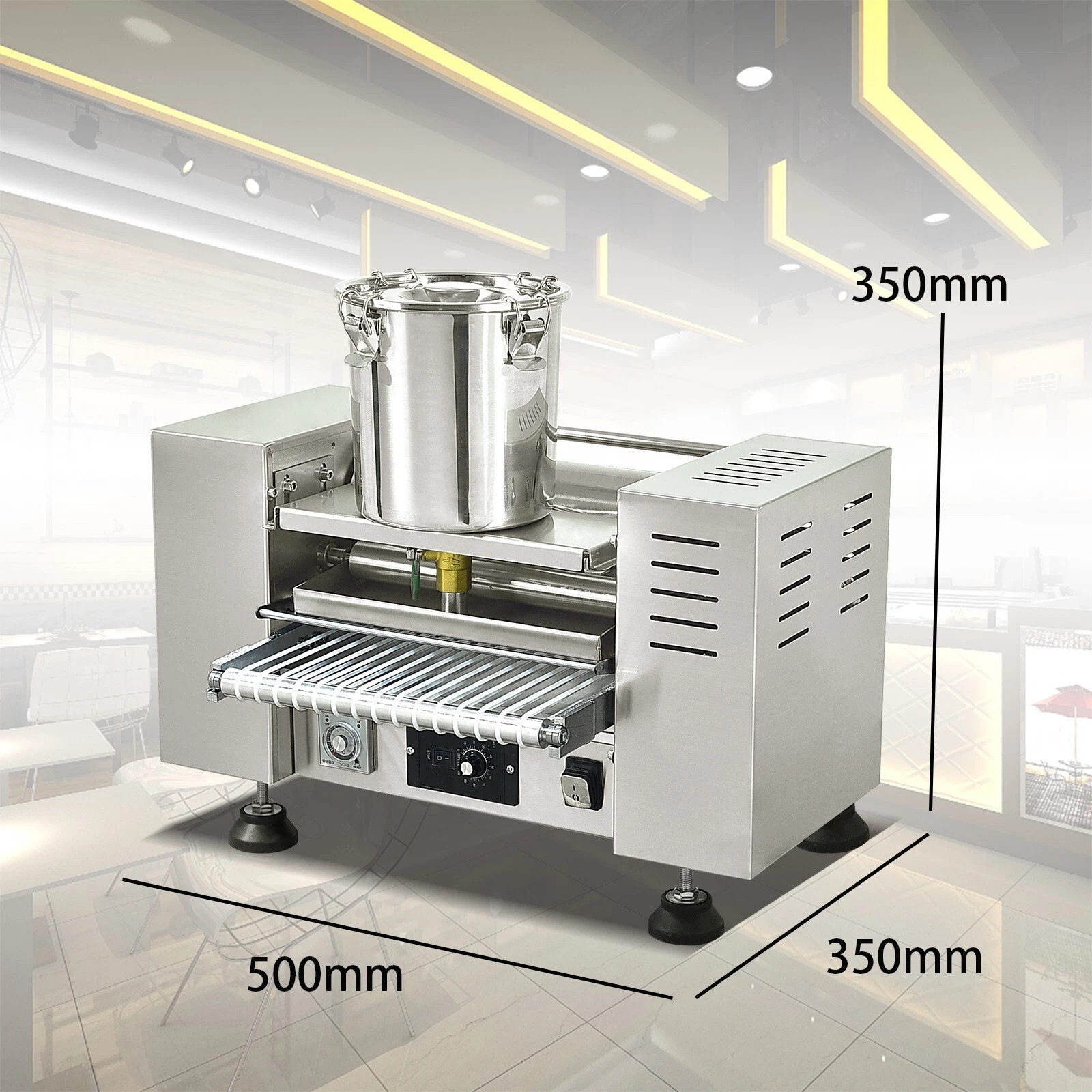 8 In Crepe Cake Making Machine Automatic Melaleuca Egg Skin Crepe Machine 110V