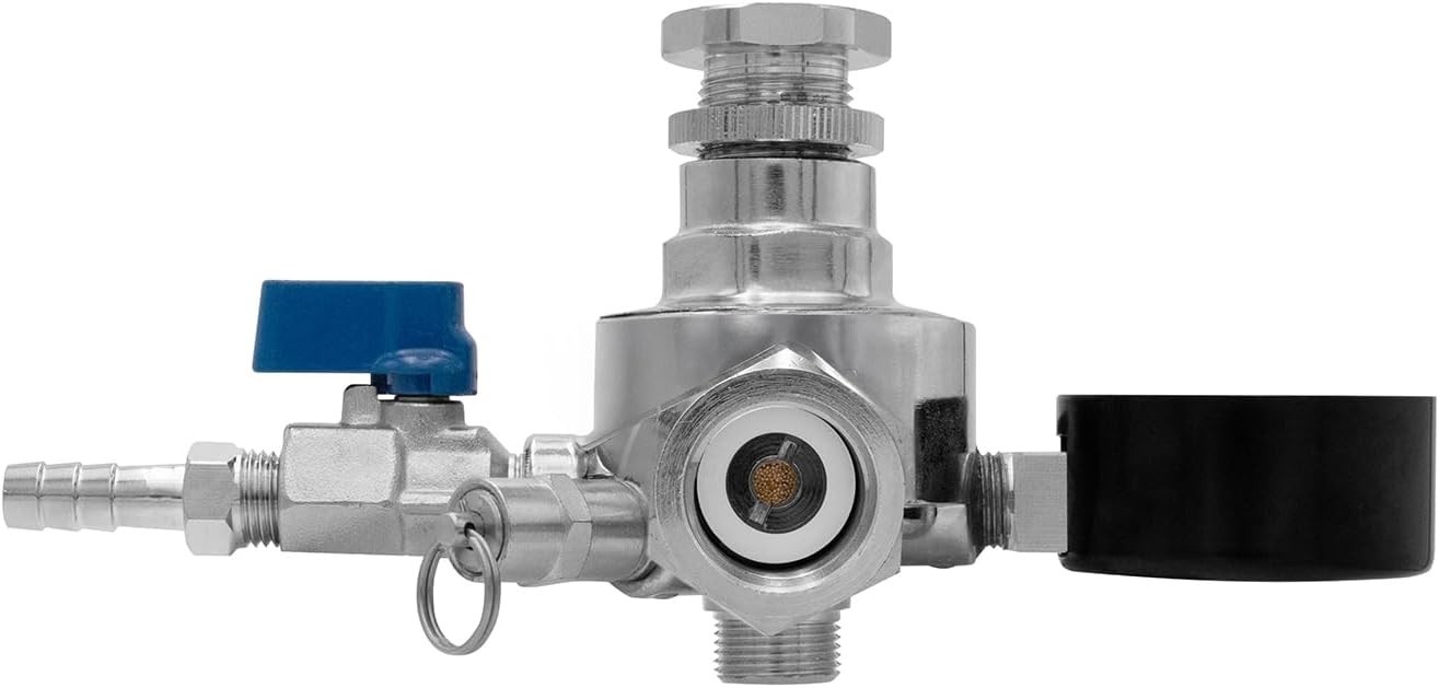 Pro Dual Gauge CO2 Draft Beer Regulator – Chrome Plated Brass