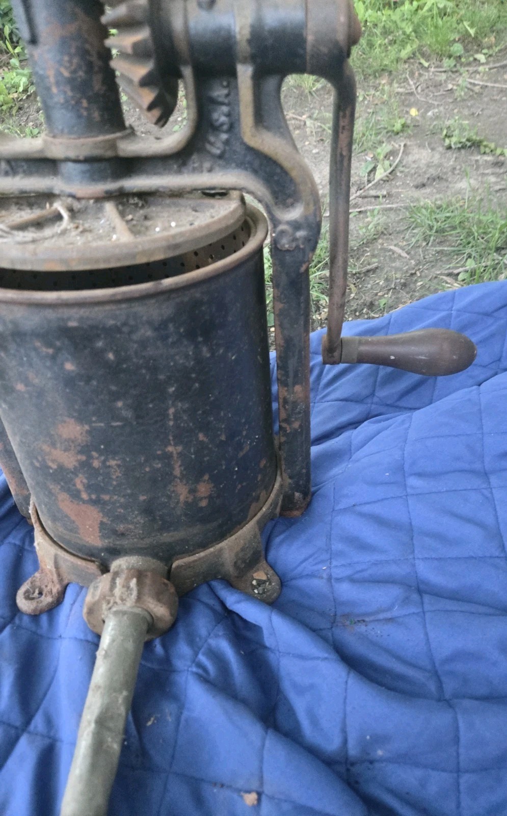 Antique Cast Iron National Specialty 4qt Sausage Stuffer Fruit Press USA