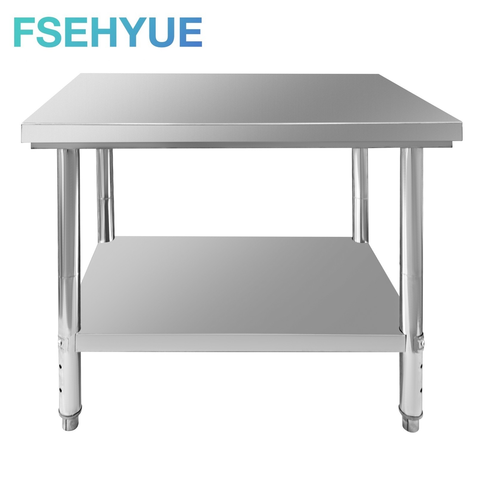 900x600x800 mm New Metal Work Table & Commercial Kitchen Prep Stainless Steel