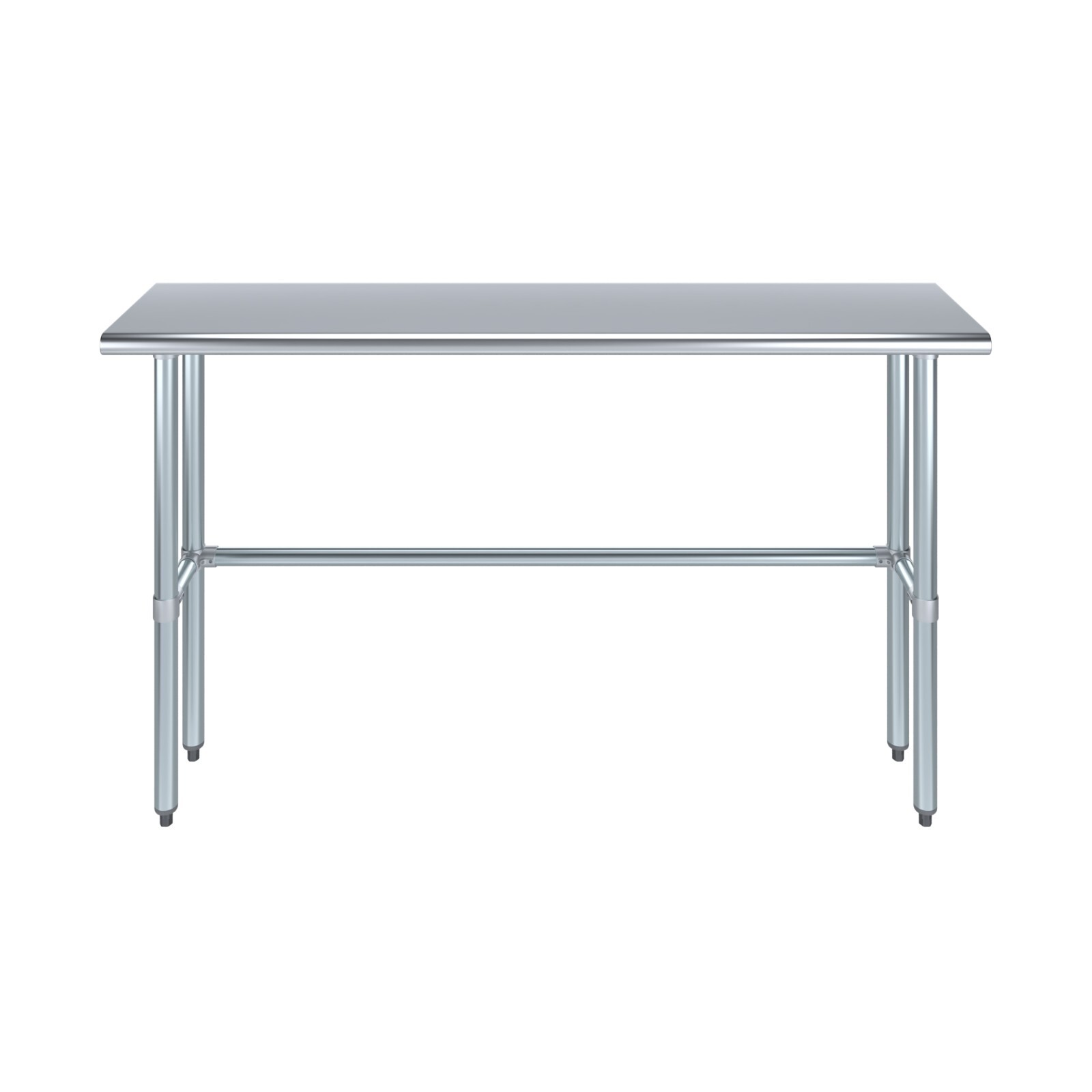 14″ X 60″ Stainless Steel Open Base Table | NSF Prep Metal Work Table