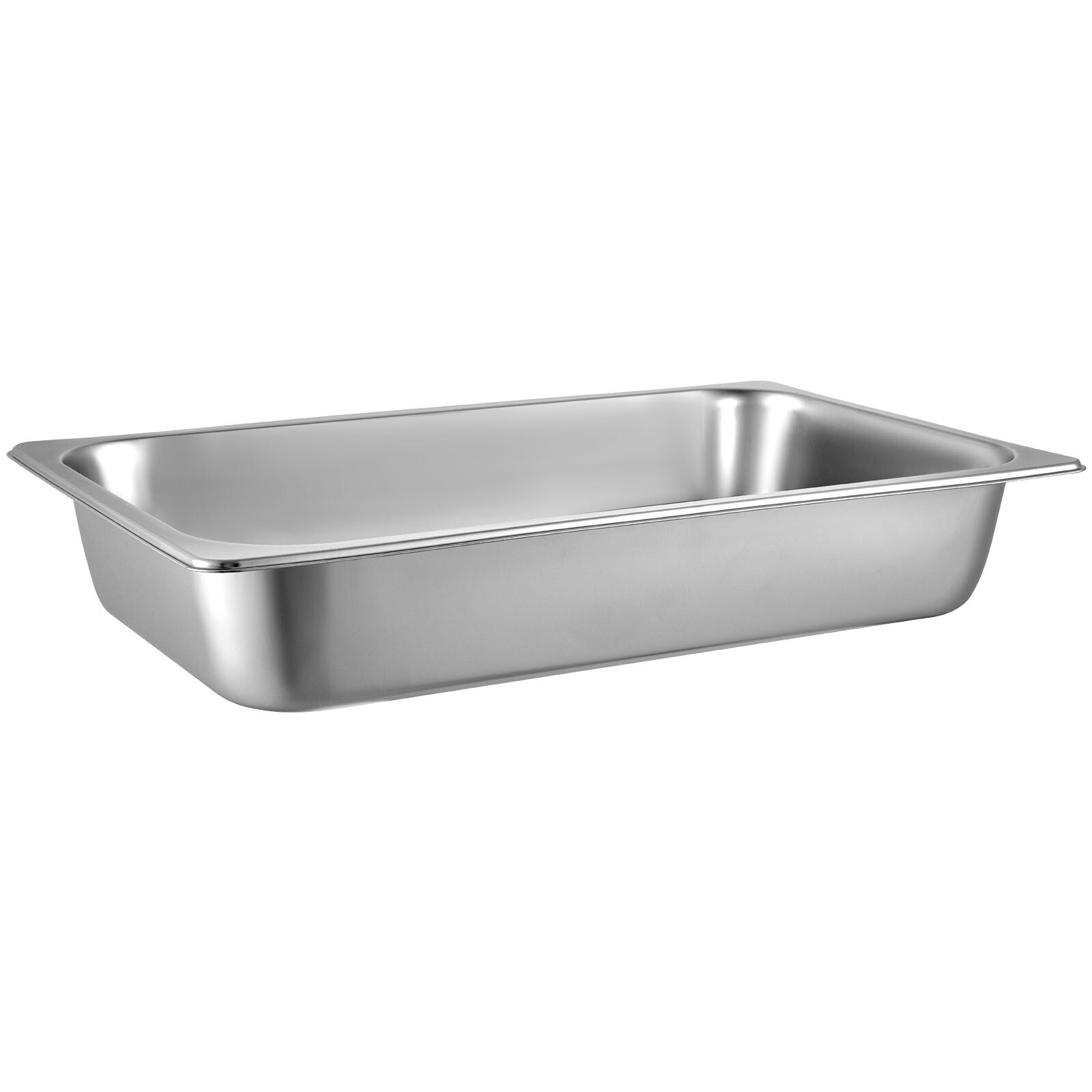 VEVOR 6 Pcs Full Size 4″ Deep Steam Table Pans Stainless Steel Hotel Food Prep