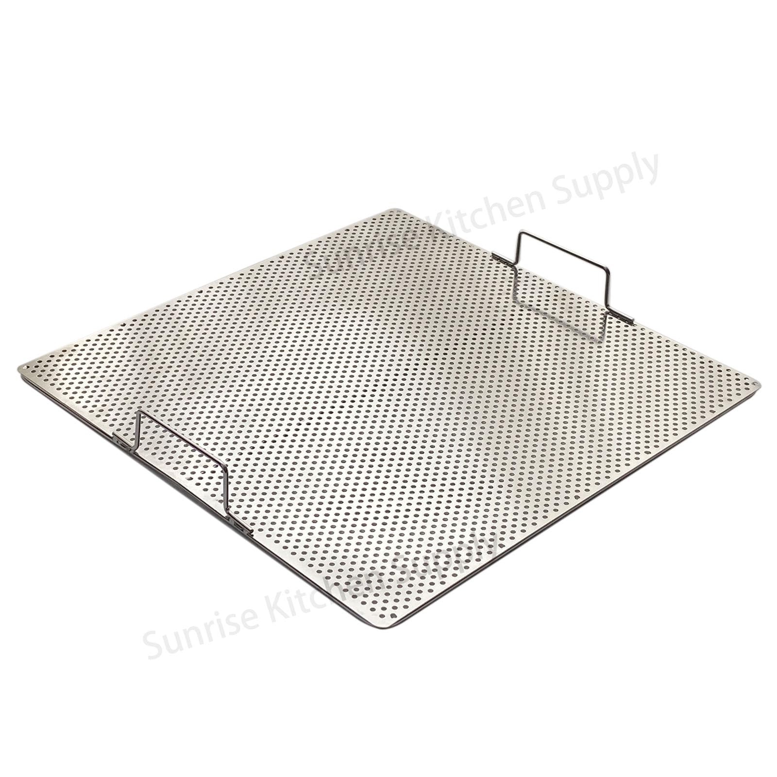 Sunrise Stainless Steel Fryer Screen Handles Solid Screen 1 17.5 X 17.5 X 2