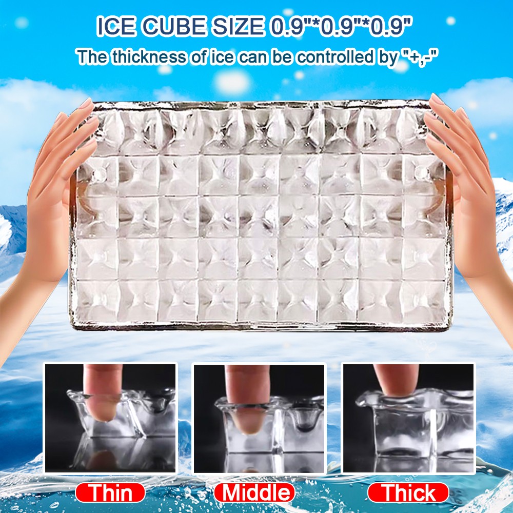 110lb Built-in Commercial Ice Maker Stainless Steel Bar Restaurant Cube Machine