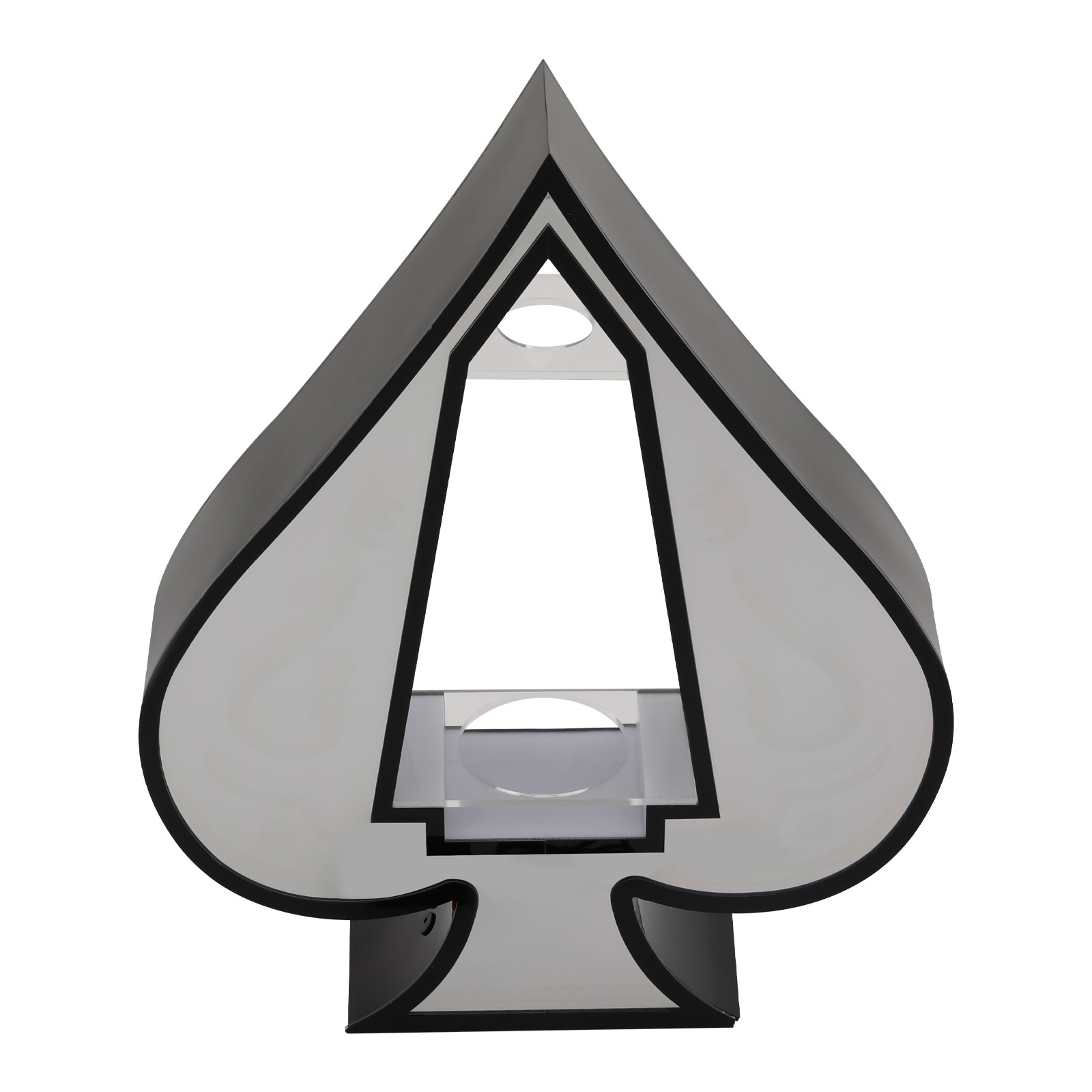 44*11*55cm Yellow Acrylic LED Lighting Wine Bottle Display Rack, Ace of Spades