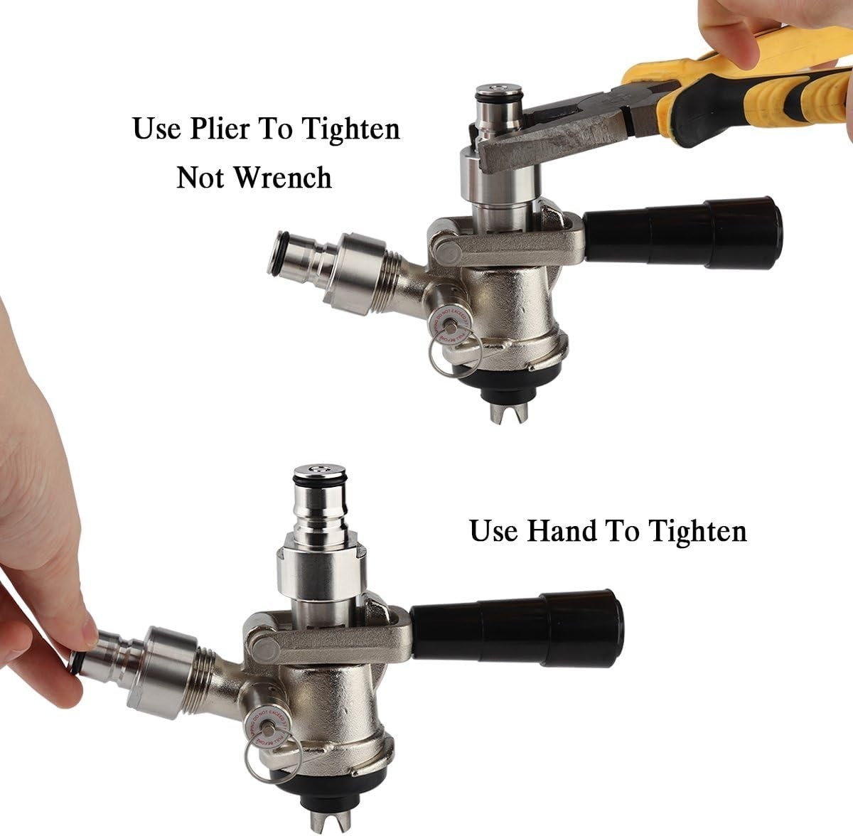 Food Safe Stainless Steel Keg Coupler Adapter Kit – Secure & Easy Conversion