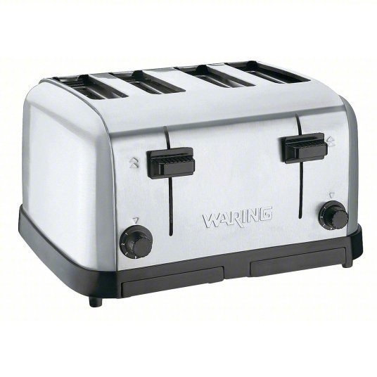 Waring Commercial 4 Slice Toaster Brushed Chrome Finish – Fast Ship