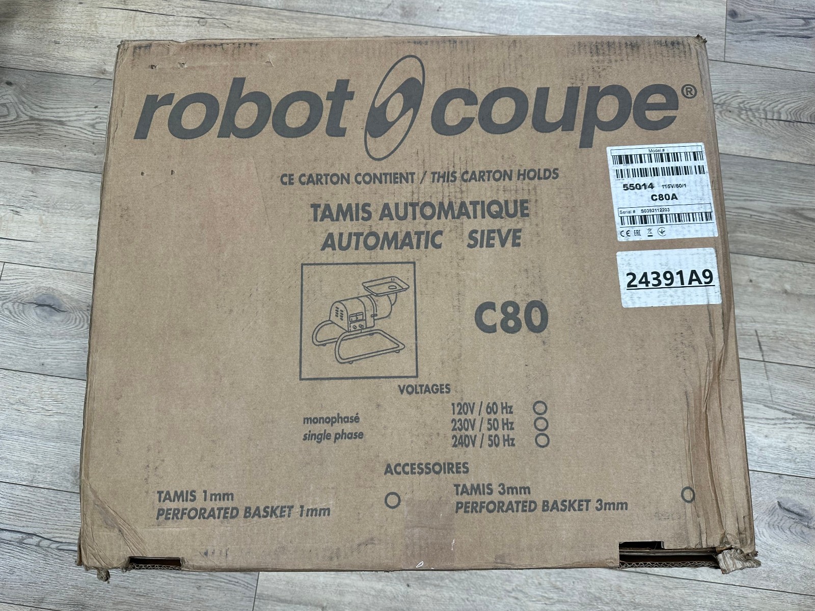 Robot Coupe C80 Stainless Steel Continuous Feed Floor Juicer 115V NEW!