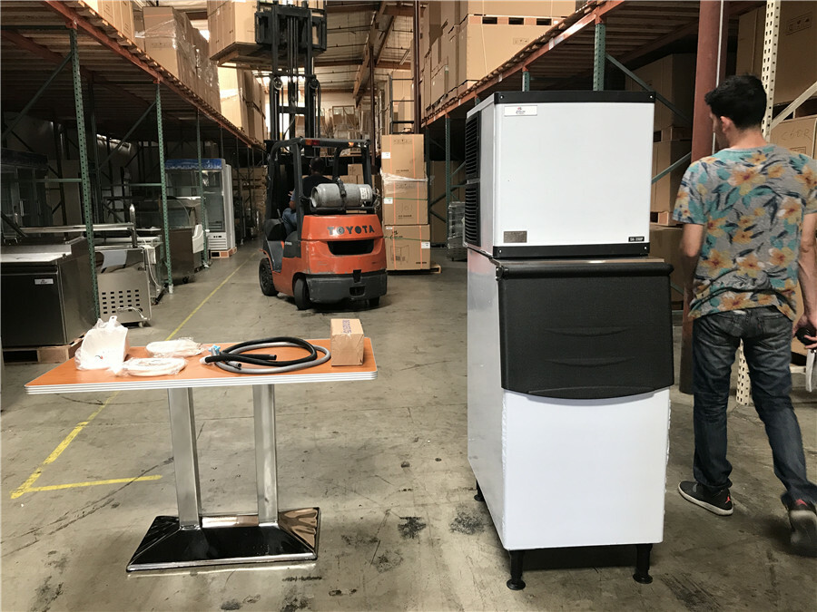 NEW HD350 Commercial Ice Maker Stainless Steel Restaurant Ice Cube Machine NSF