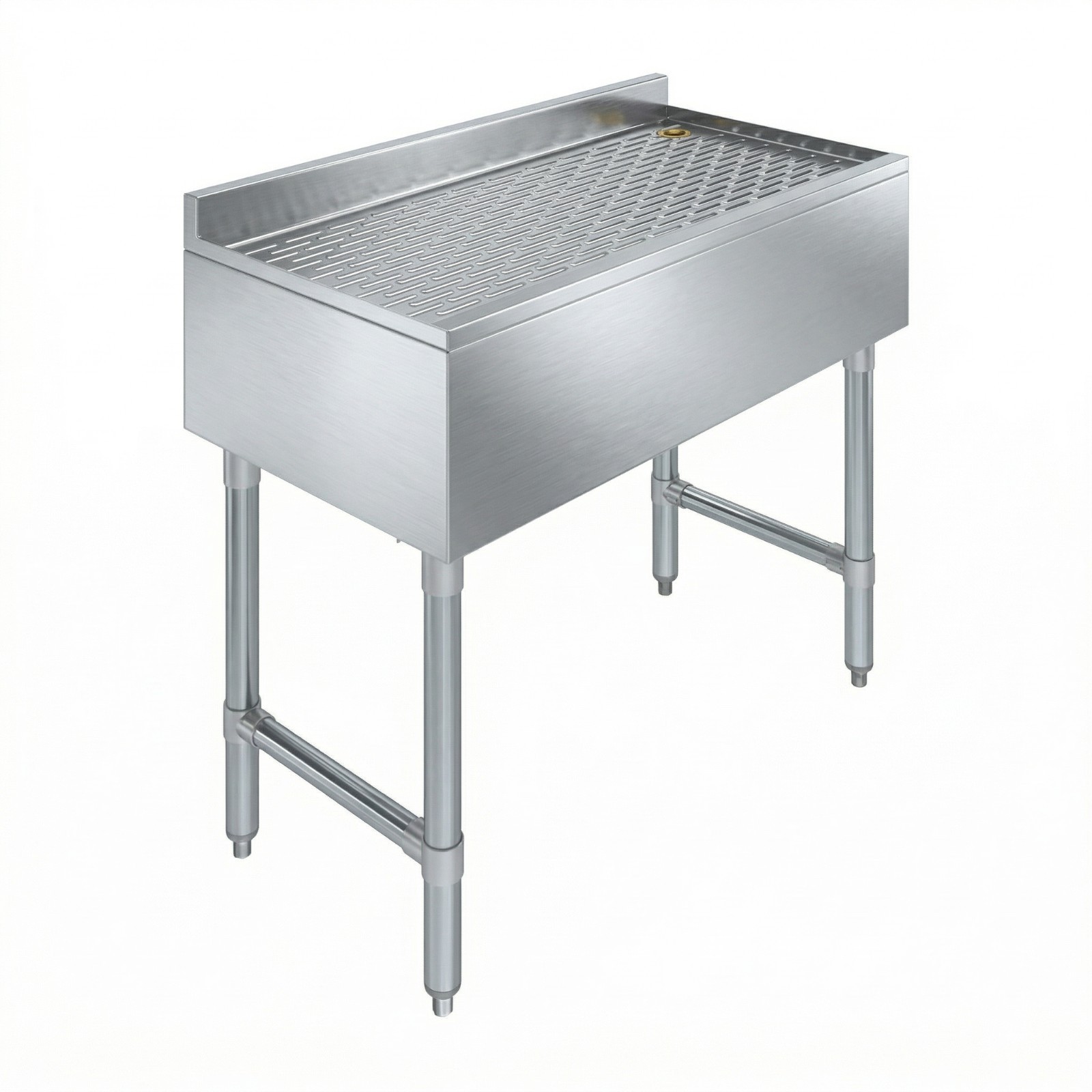 AmGood 24 in. x 18 in. Stainless Steel Underbar Drainboard