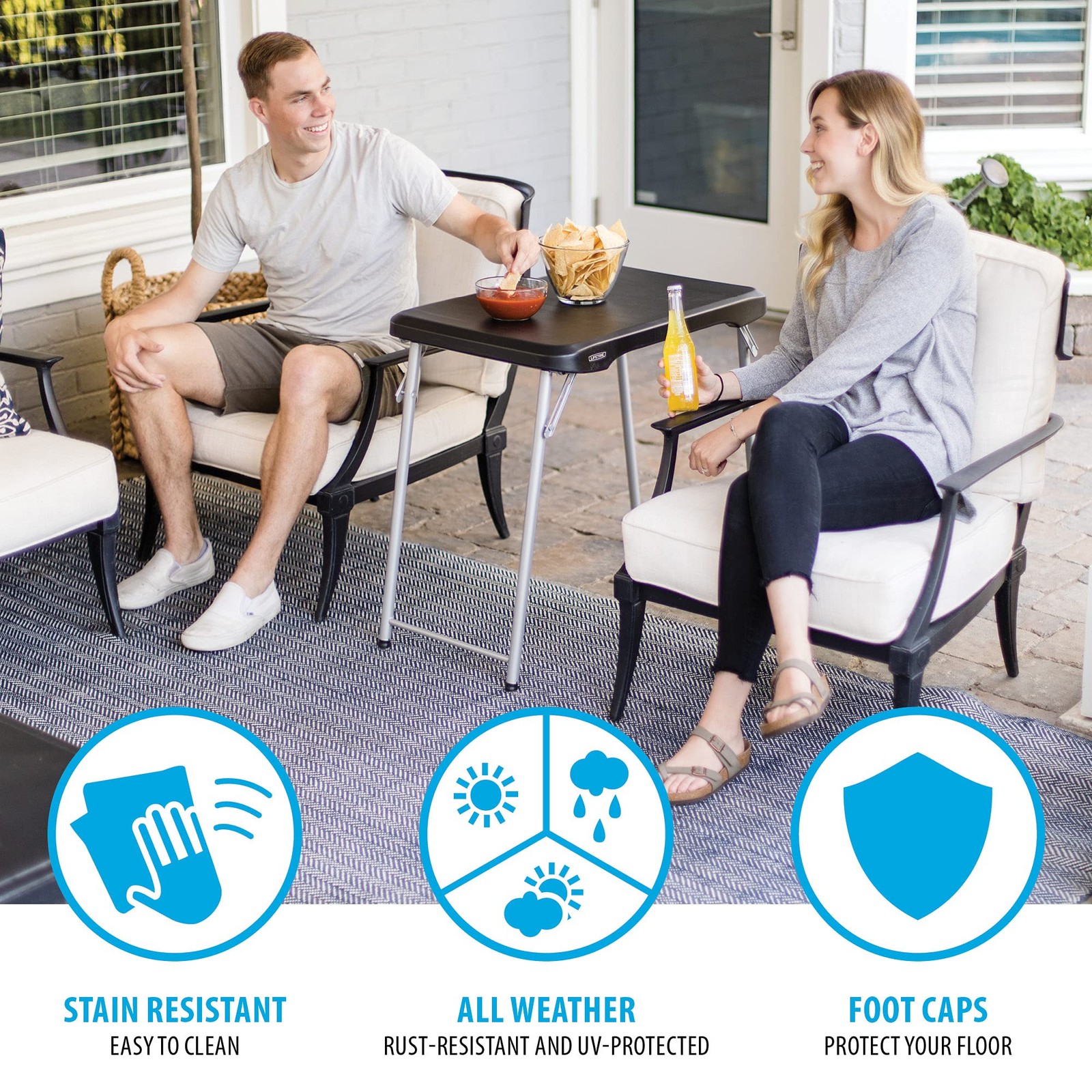 Lifetime Stacking Compact Folding Table 80668