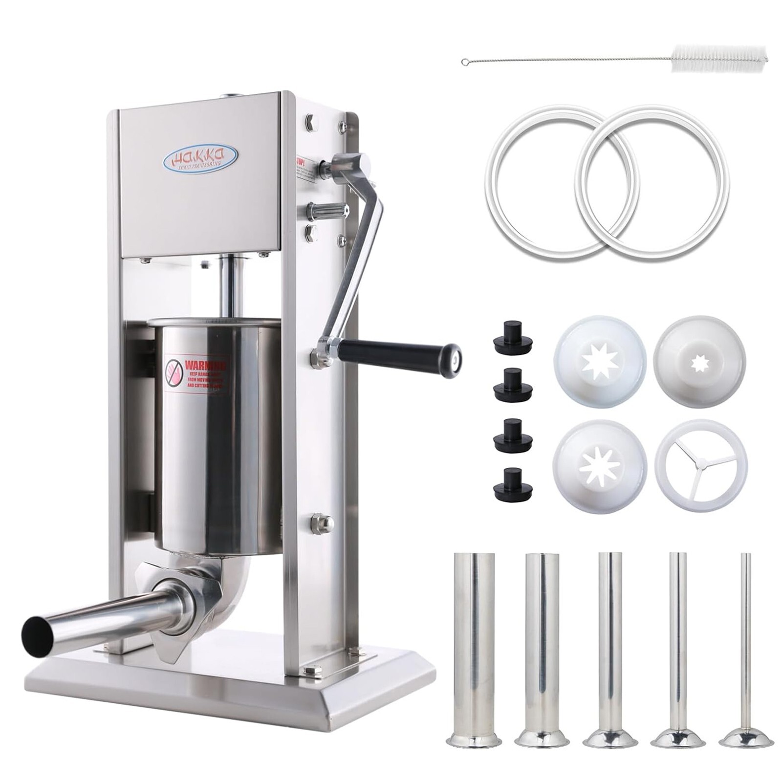 Hakka 3L 7 Lbs Sausage Stuffer Meat Filler Machine with Spanish Churro Maker