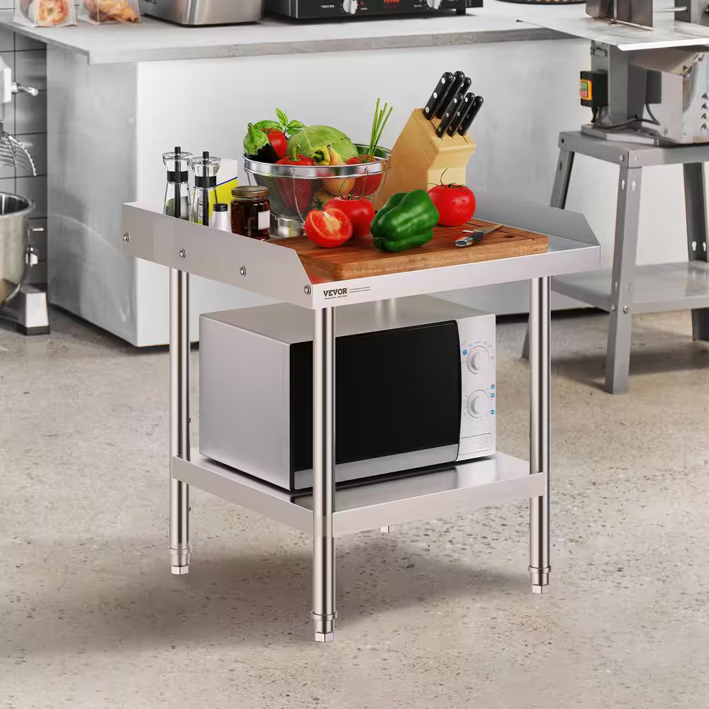 Stainless Steel Equipment Grill Stand 24 X 24 X 26 In. Stainless Table with Adju