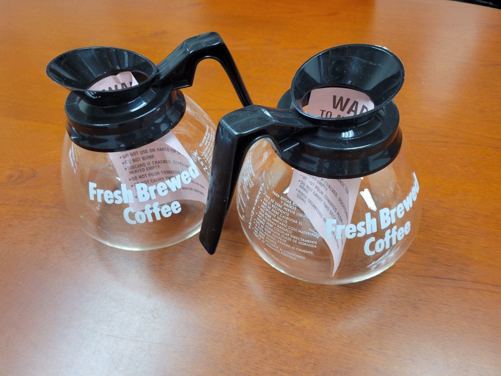 2 NEW Coffee Pot/Decanter/Carafe for Commercial BUNN 64 oz. -Fresh Brewed Coffee