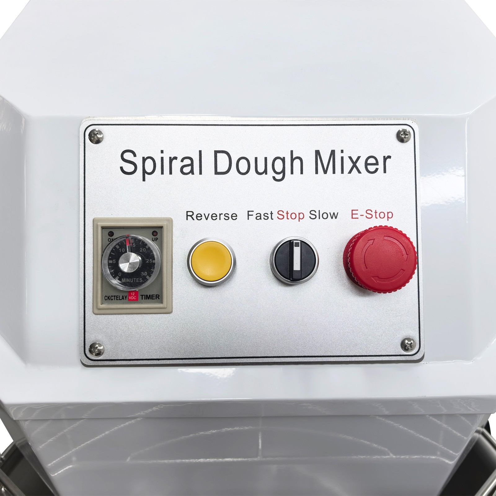 PreAsion® 220V Electric Spiral Dough Mixer 80QT Commercial Flour Mixer Machine