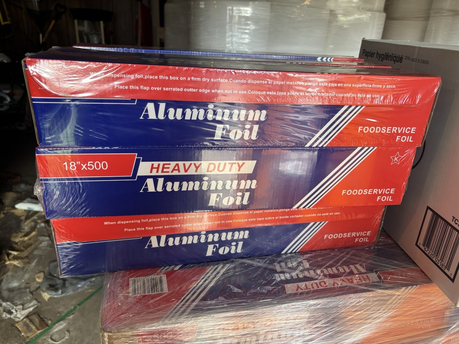 18″ x 500 Feet Heavy Duty Aluminum Foil Commercial-Grade Wrap 1 Count👍