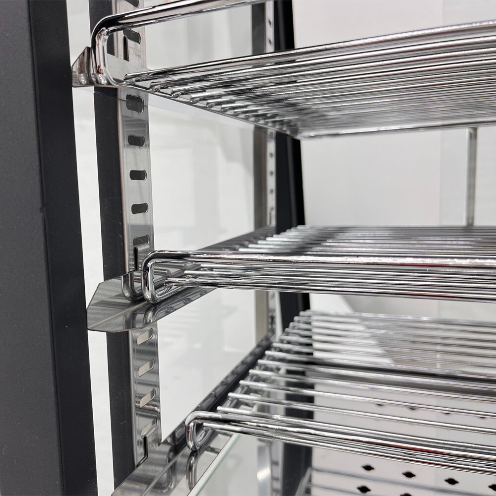 35in Commercial Food Warmer Display Case 110V Electric Food Pastry Pizza Warmer