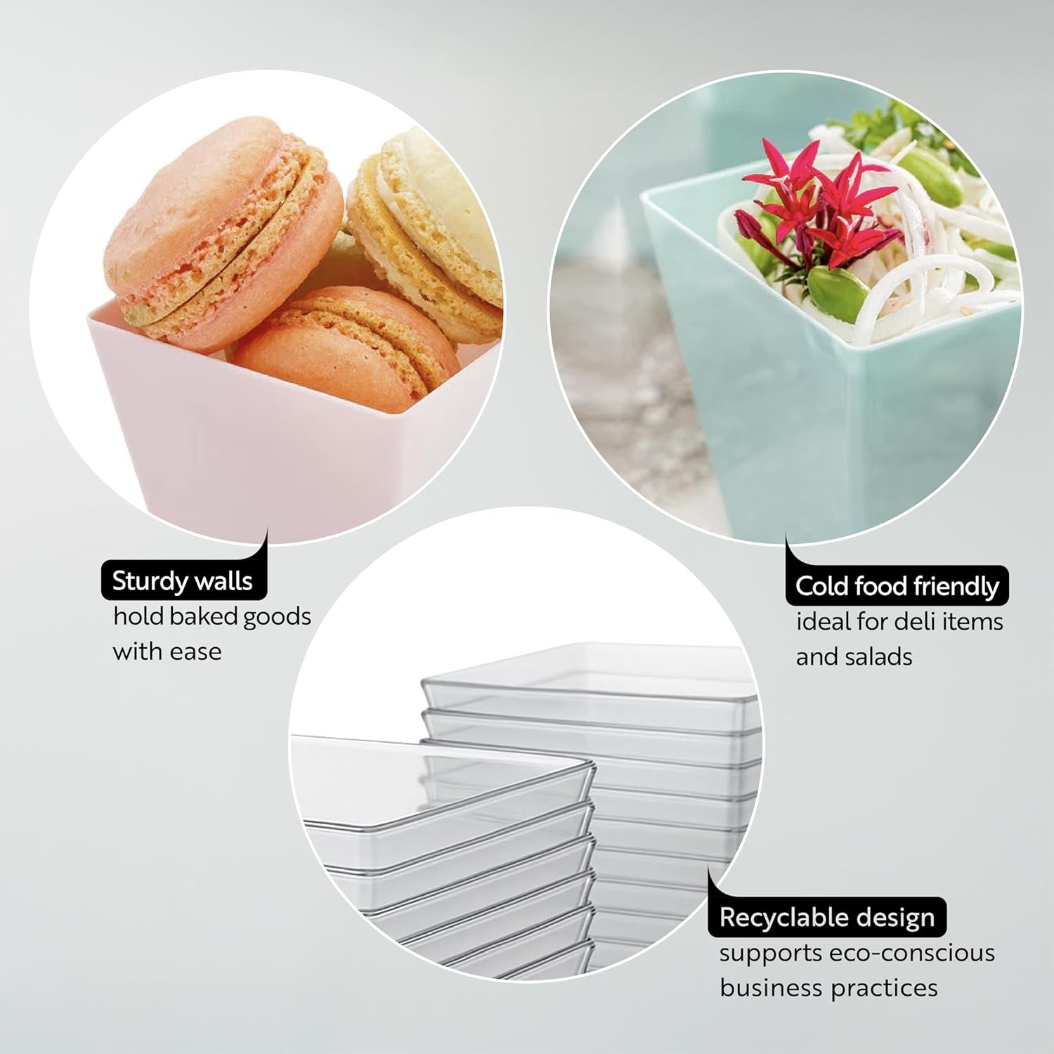 8 Ounce Large Kova Cups 20 Disposable Dessert Tumbler – Lids Sold Separately