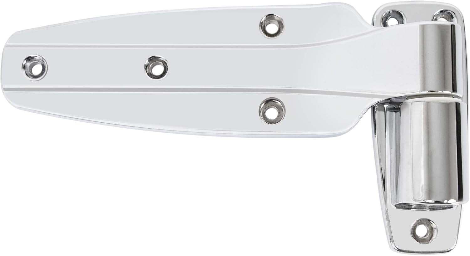 Kason Chrome Reversible Cam-Rise Hinge for Freezers & Refrigerators